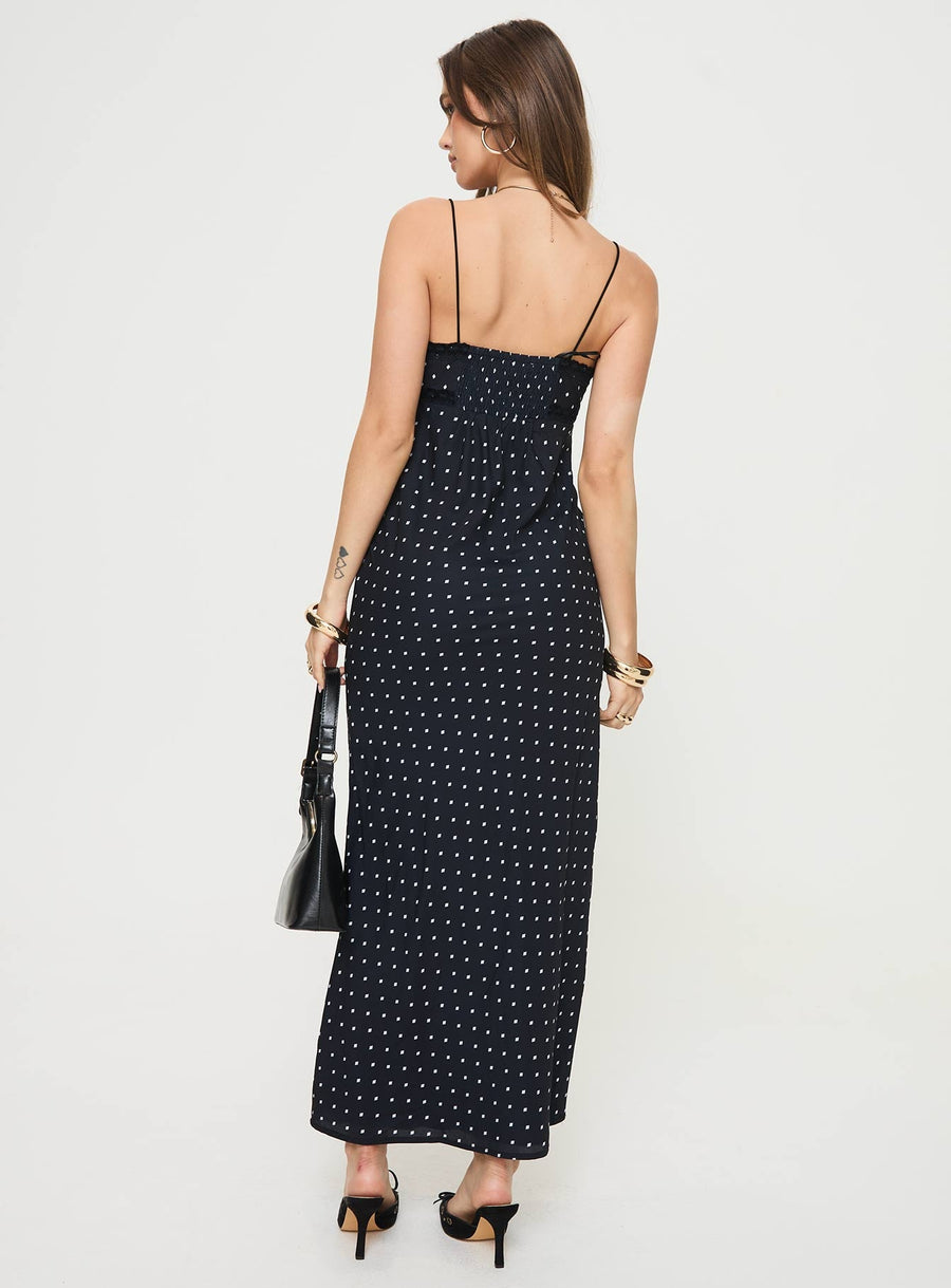 Emily Maxi Dress Black Polka Dot · photo 5