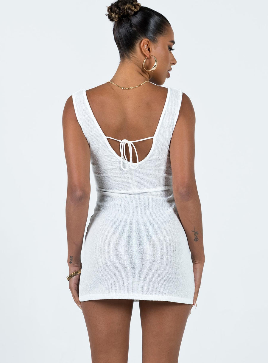 Eberose Reversible Mini Dress White · photo 7