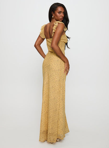 Dearlie Frill Maxi Dress Multi