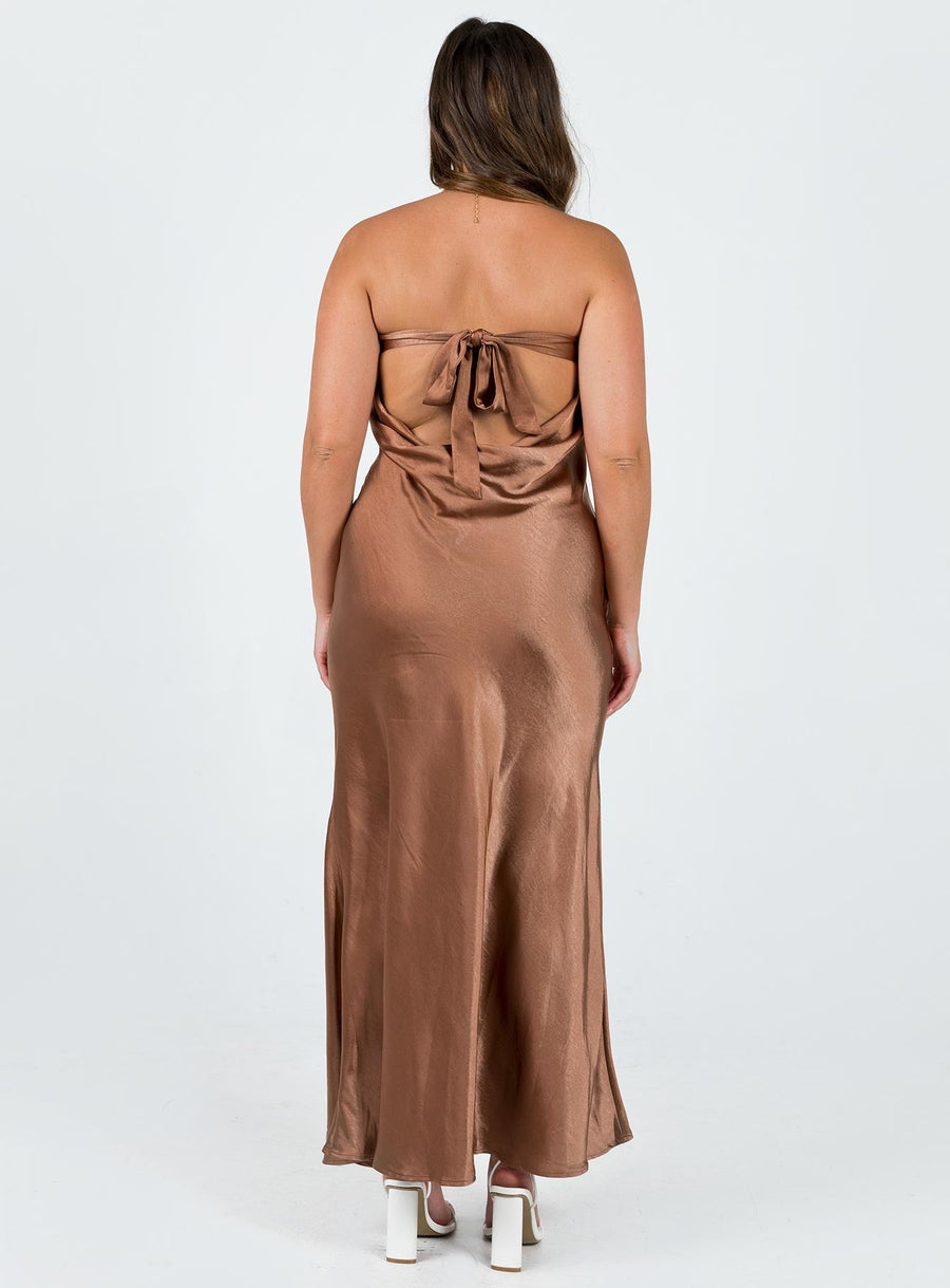 Haley Maxi Dress Brown · photo 6