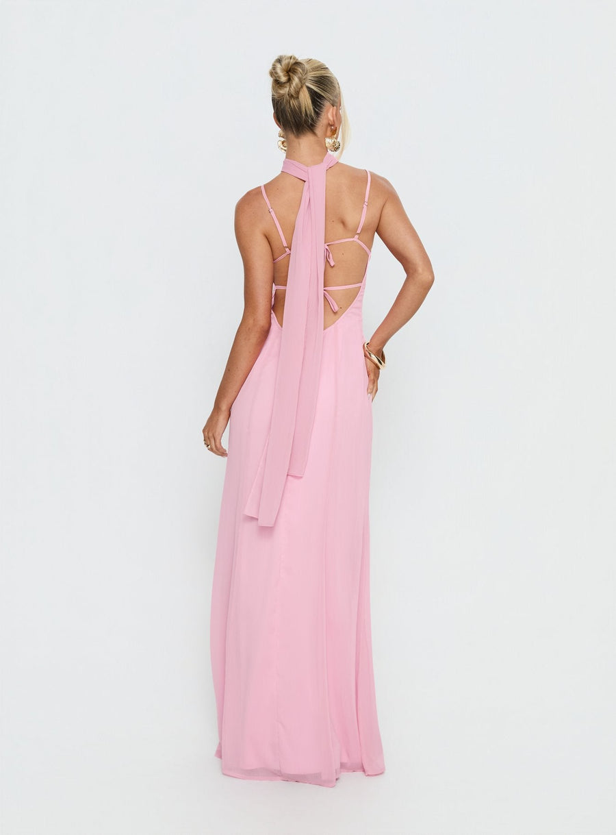 Jadira Scarf Maxi Dress Light Pink · photo 5