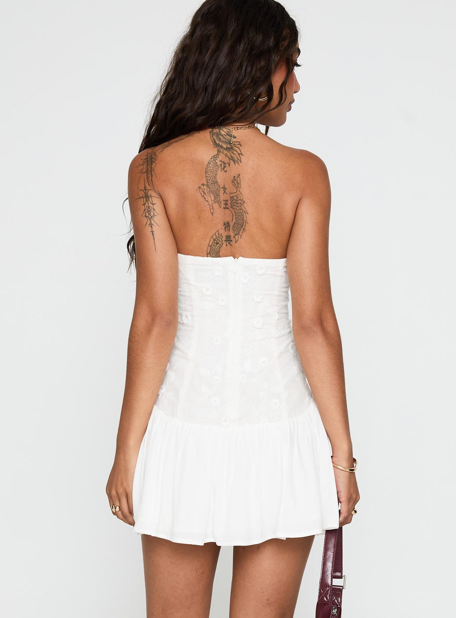 Envie Strapless Mini Dress White · photo 5