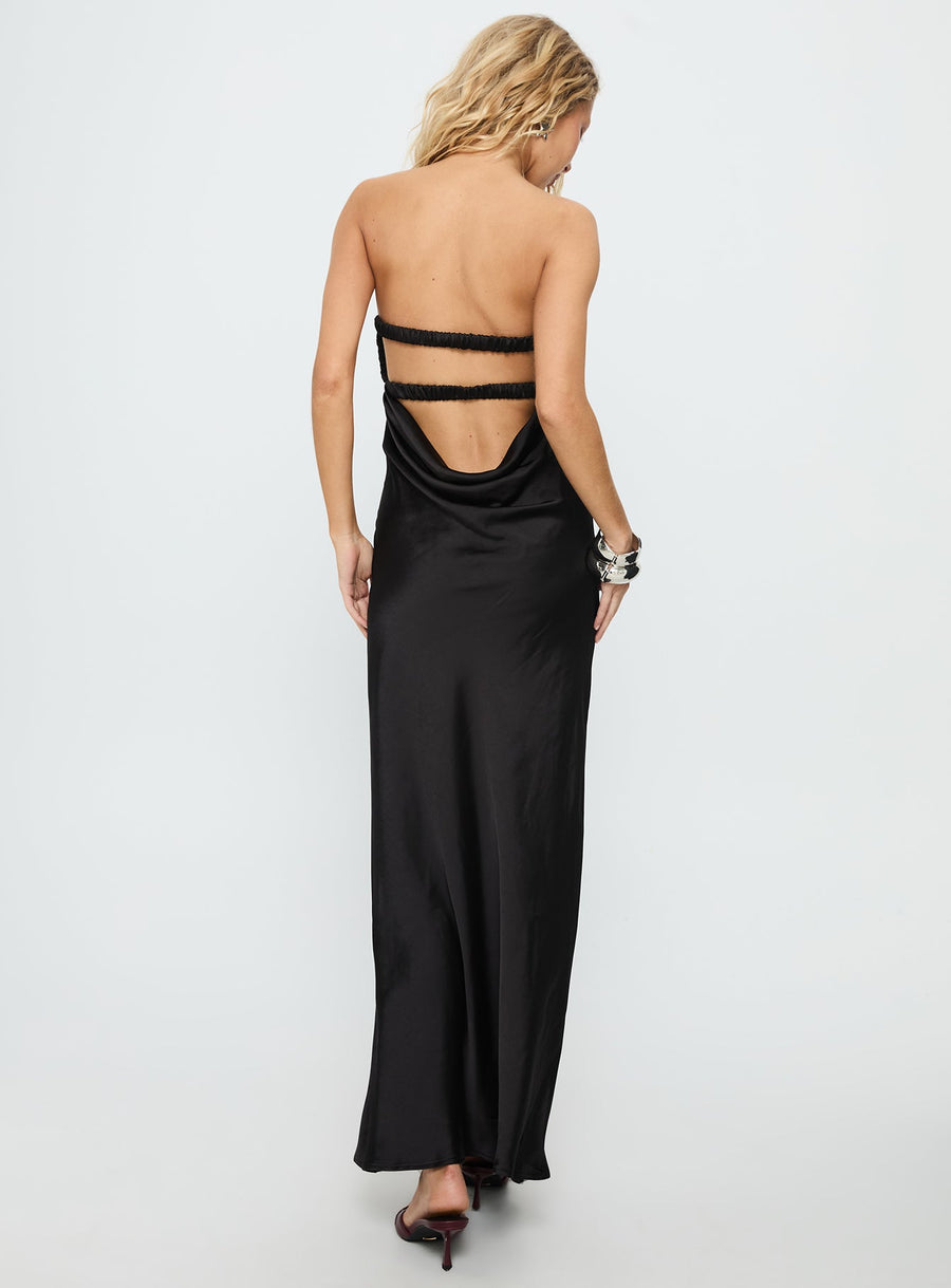 Faviola Strapless Maxi Dress Black · photo 5