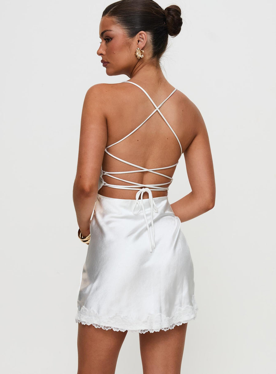Anysa Mini Dress White · photo 8