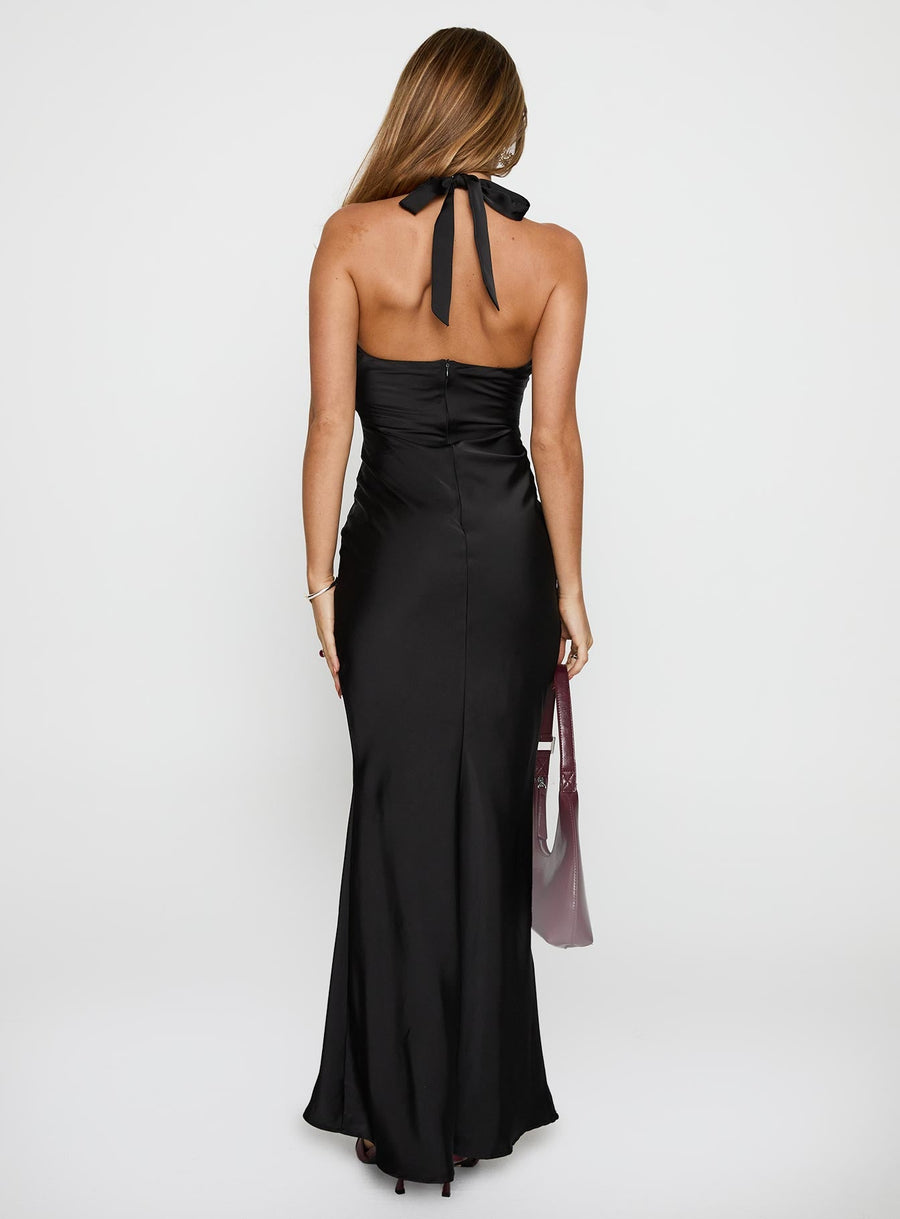 Gloriana Halter Maxi Dress Black · photo 4