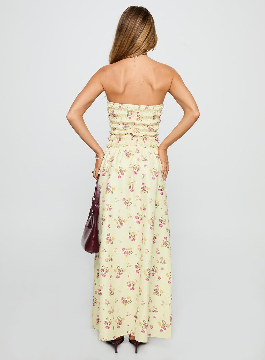 Human Nature Strapless Maxi Dress Multi Floral · photo 4