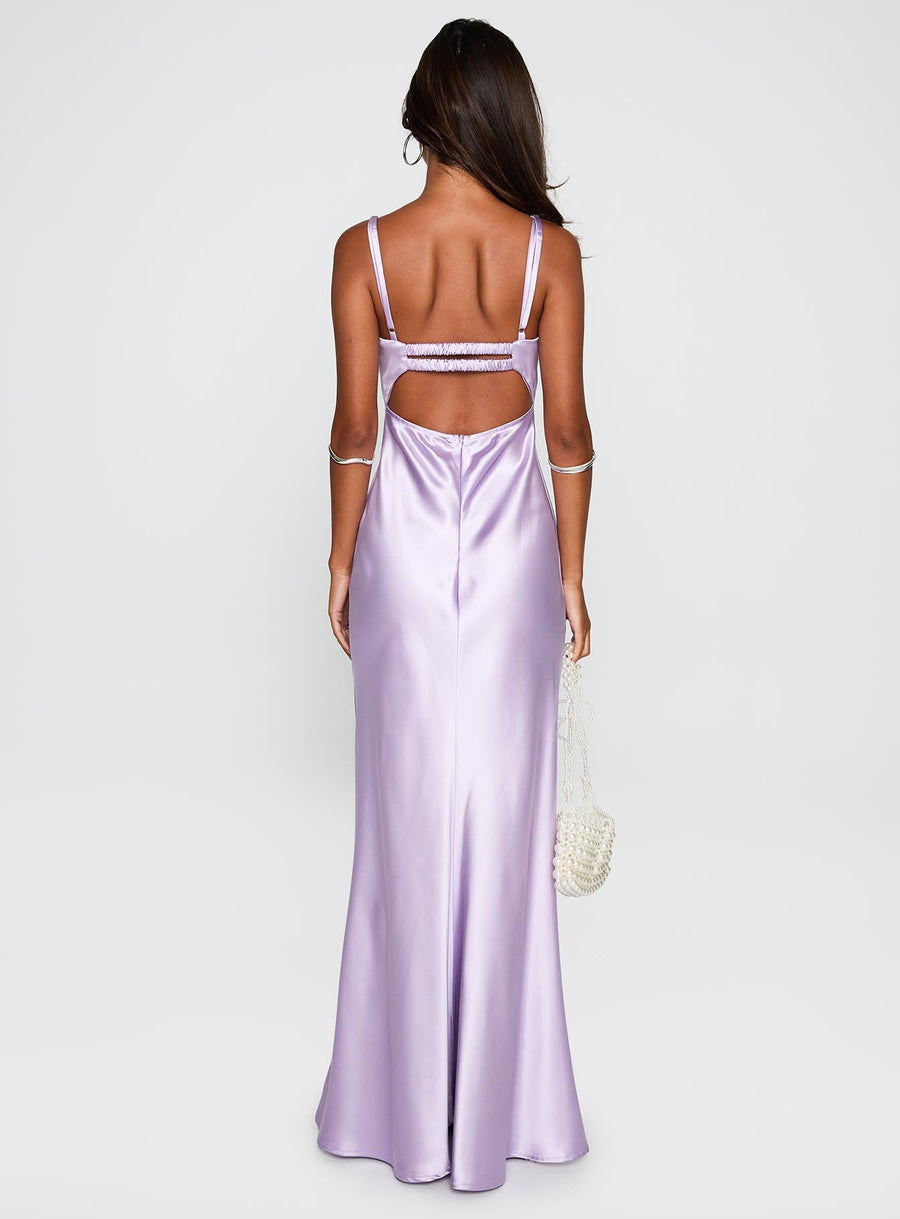 Fadyen Bias Cut Maxi Dress Lilac · photo 5