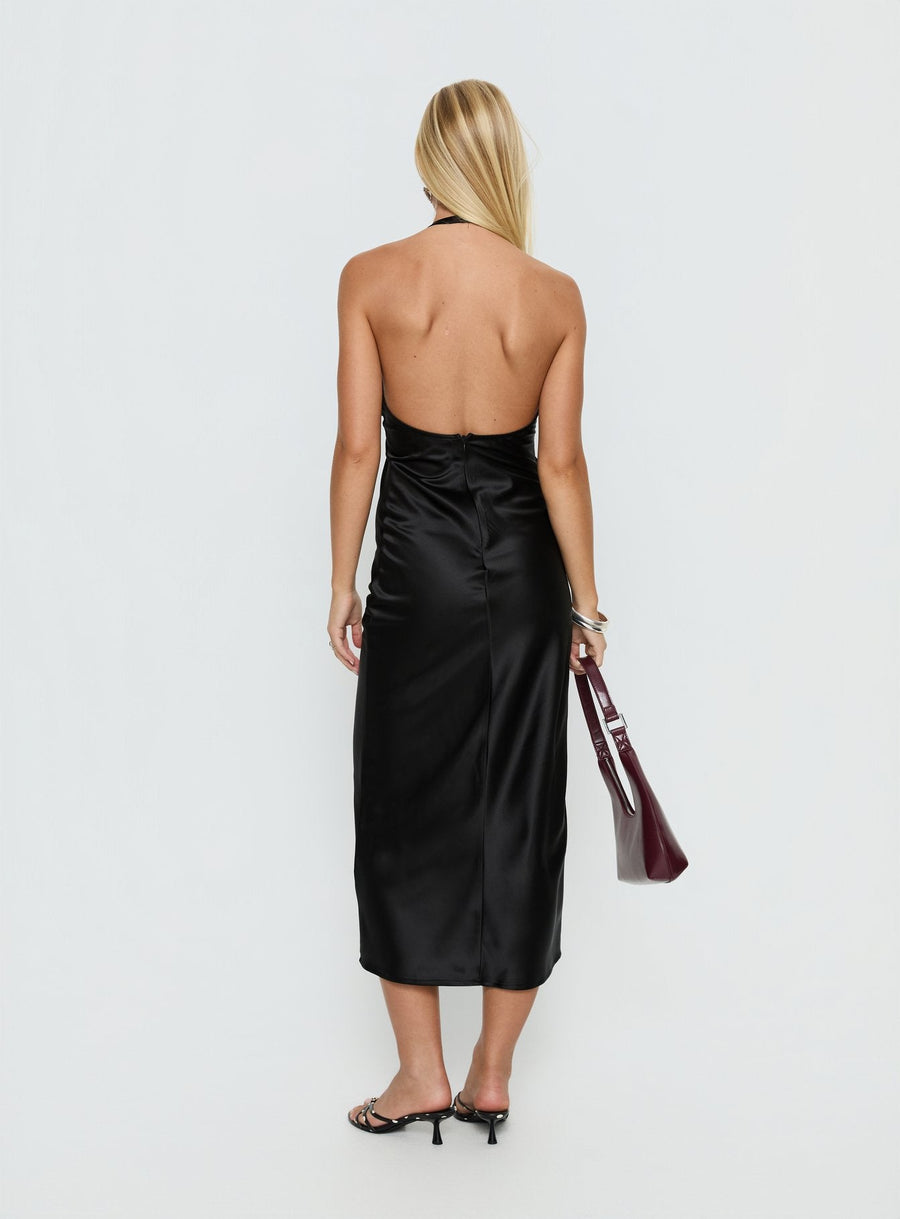 Jessamyn Halter Maxi Dress Black · photo 4