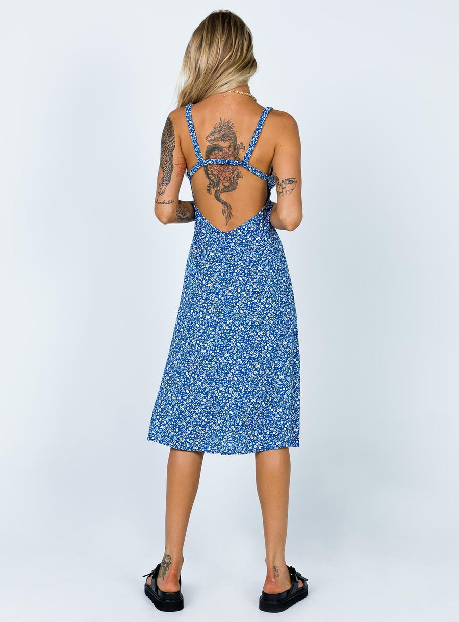 Georgia Midi Dress Navy · photo 5