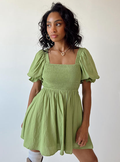 Dani Mini Dress Green
