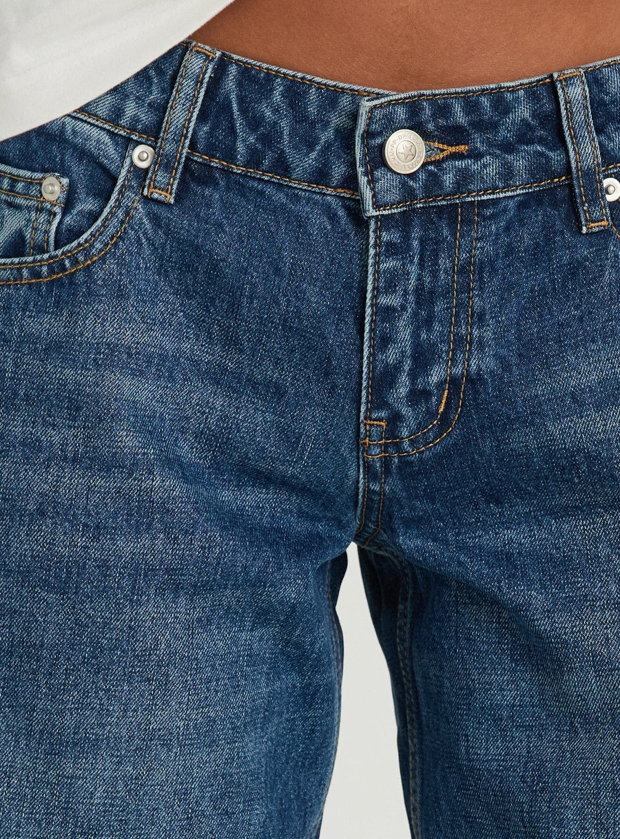 Ellanor Low Rise Straight Leg Jeans Vintage Dark Blue · photo 6