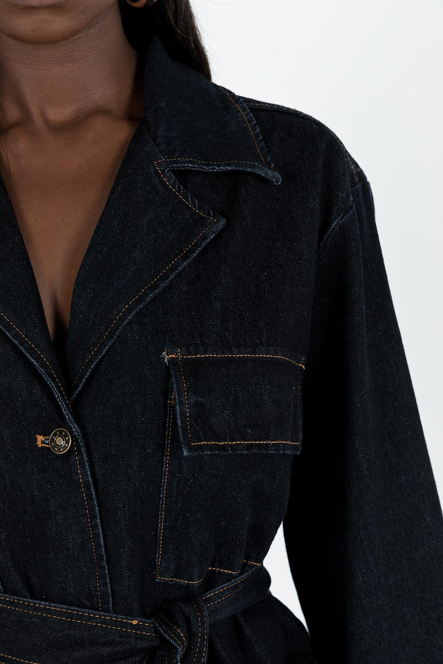Giselle Mini Dress Dark Denim · photo 9
