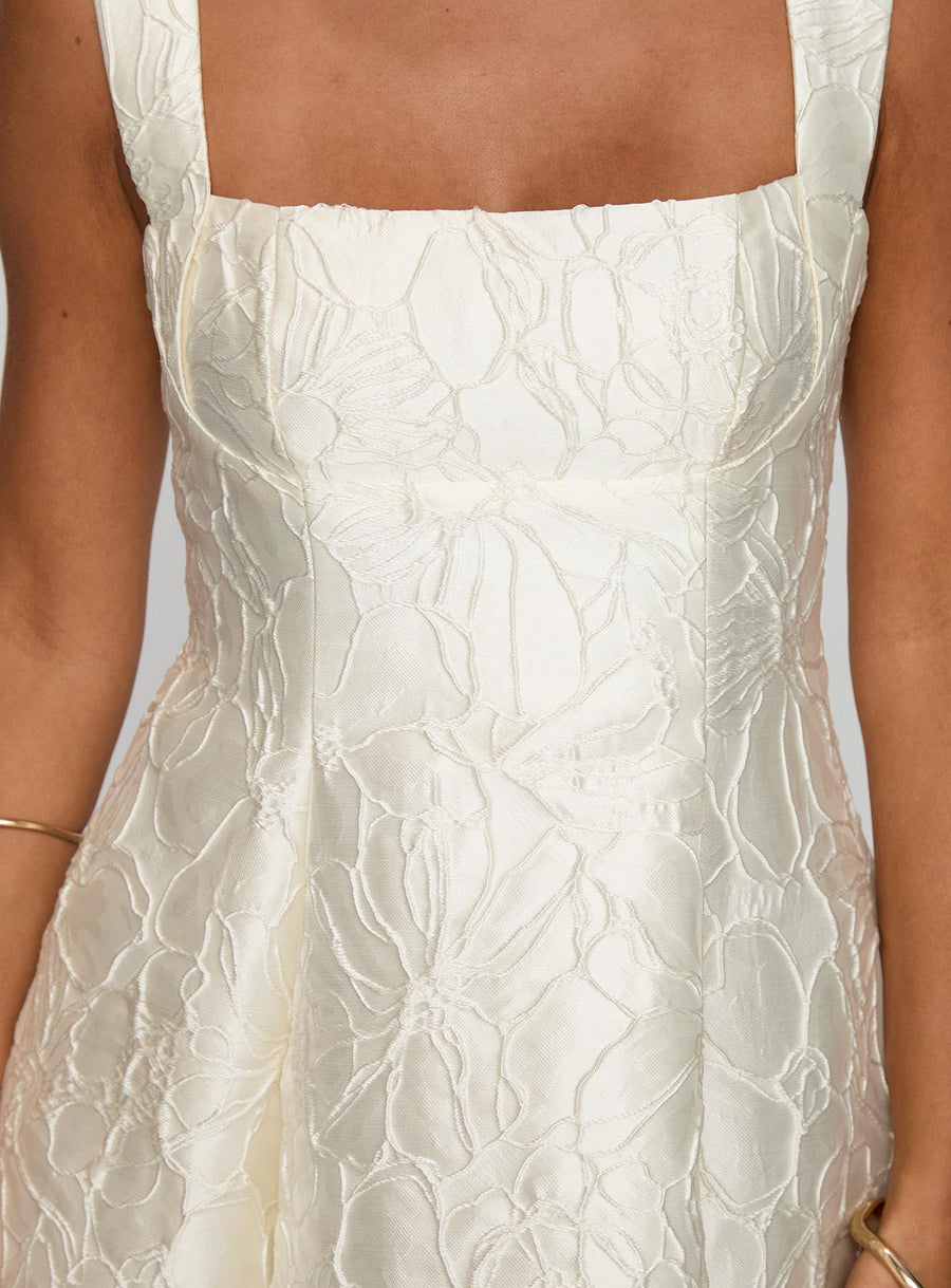 Eloquent Mini Dress Ivory · photo 6