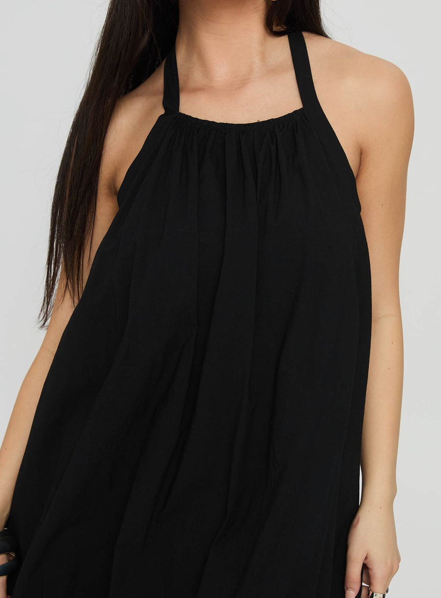 Friandise Bubble Hem Mini Dress Black · photo 5