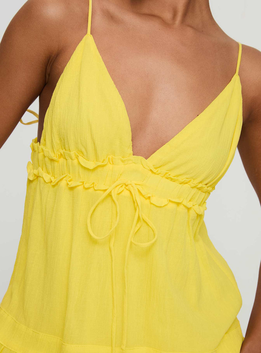 Dionne Mini Dress Lemon · photo 6
