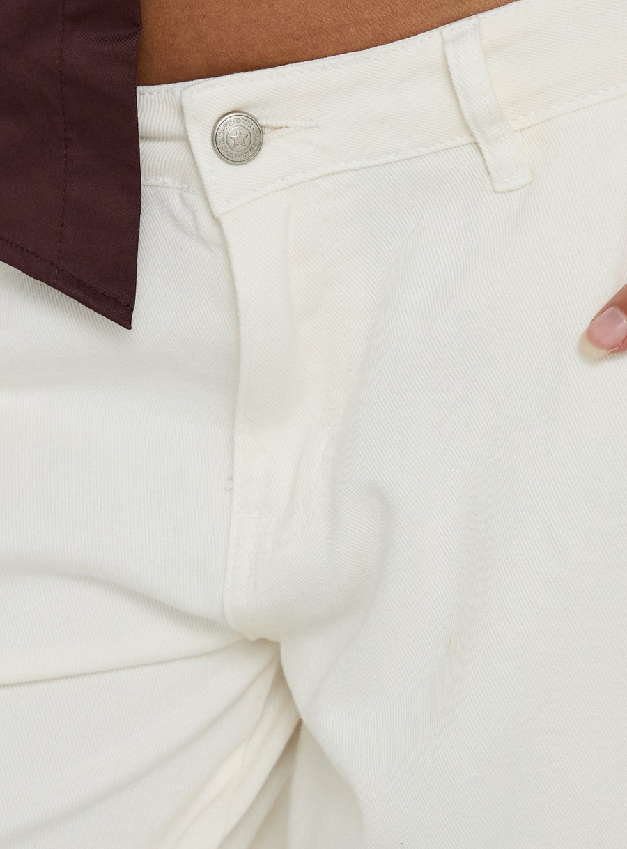 Hudsen Longline Cargo Shorts Cream · photo 7