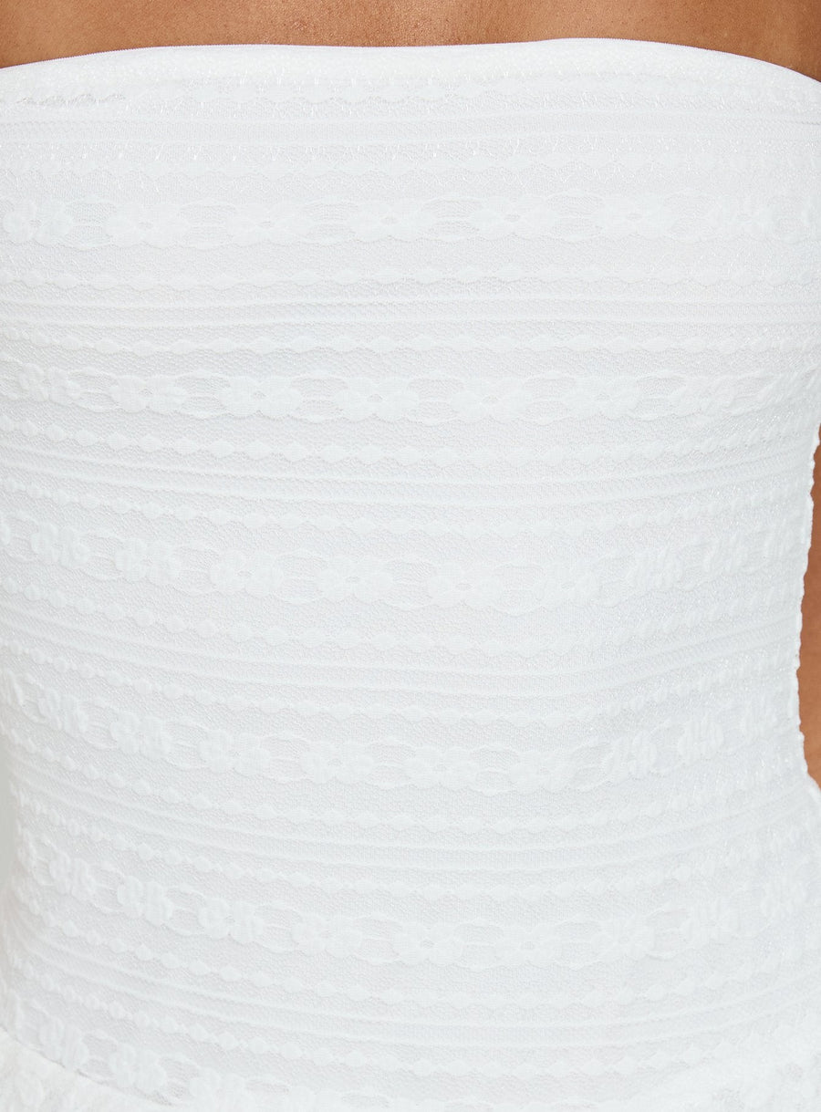 Emarie Strapless Mini Dress White · photo 6