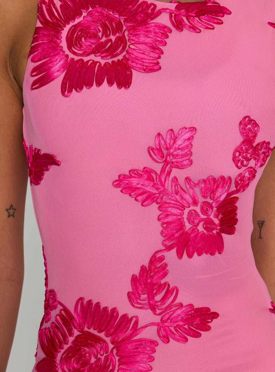 Fionna Floral Maxi Dress Pink · photo 5