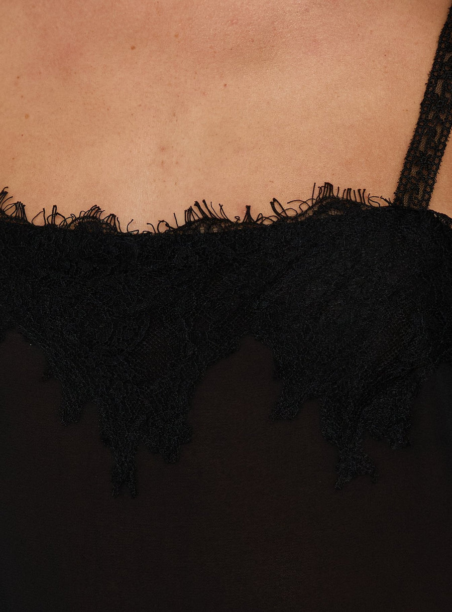 Glacial Sheer Maxi Dress Noir · photo 6