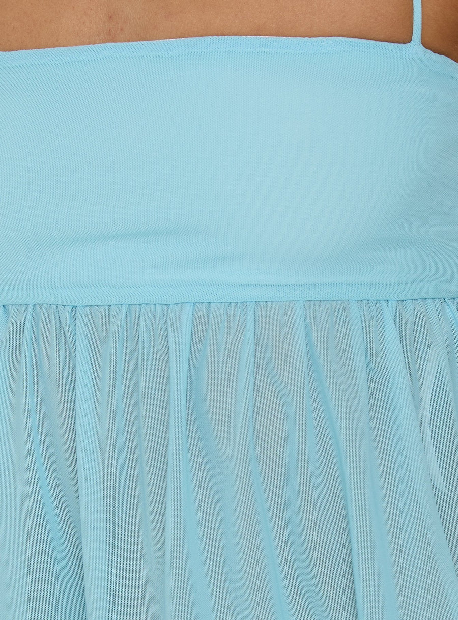 Jesemia Halter Blouson Maxi Dress Blue · photo 6