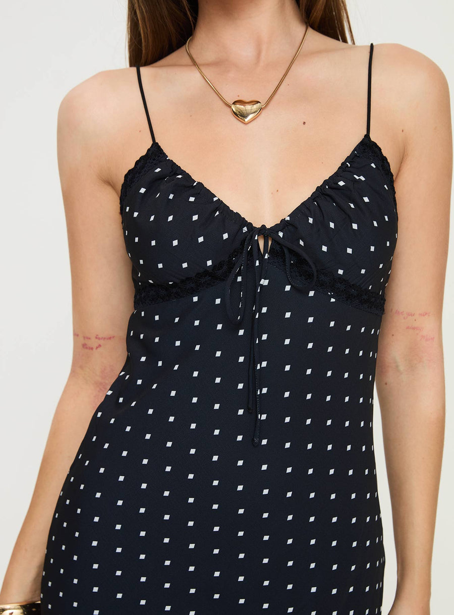 Emily Maxi Dress Black Polka Dot · photo 6