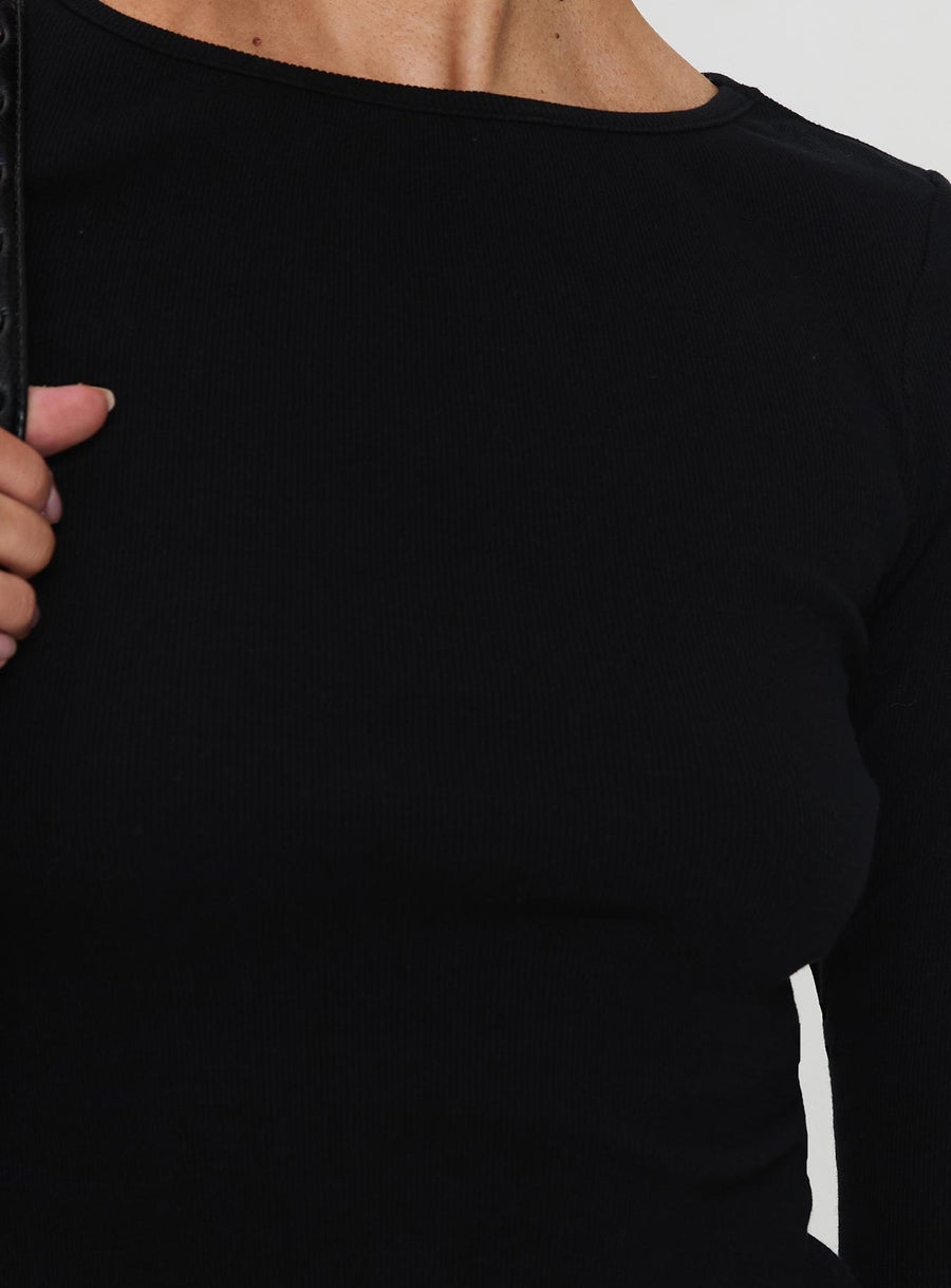 Elaia 3/4 Sleeve Top Black · photo 6