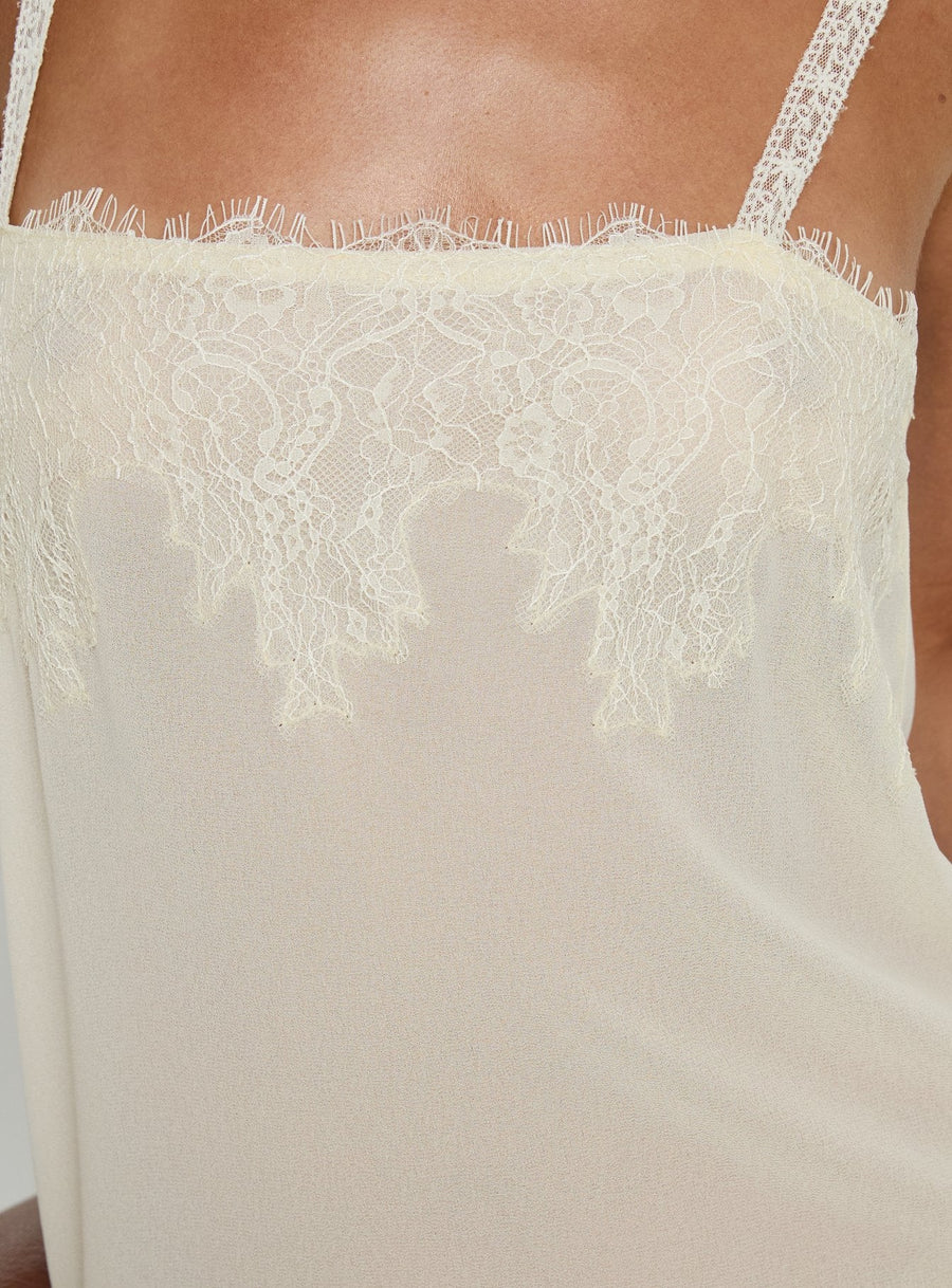 Glacial Sheer Maxi Dress Butter · photo 6