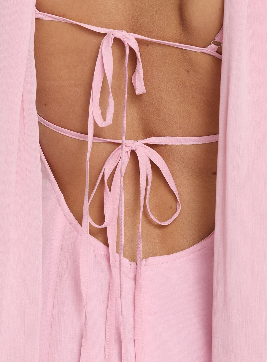 Jadira Scarf Maxi Dress Light Pink · photo 6