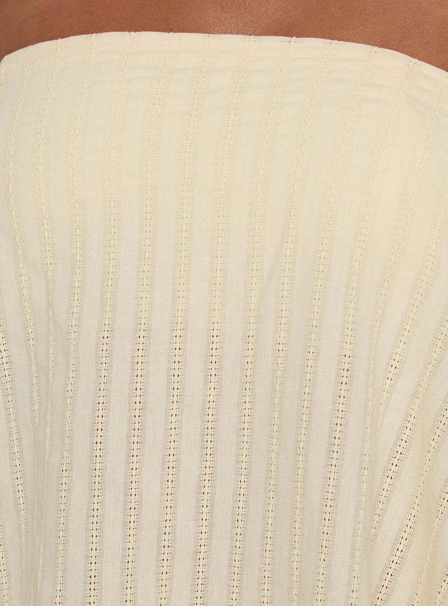 Gypsea Strapless Swing Mini Dress Butter Yellow · photo 6