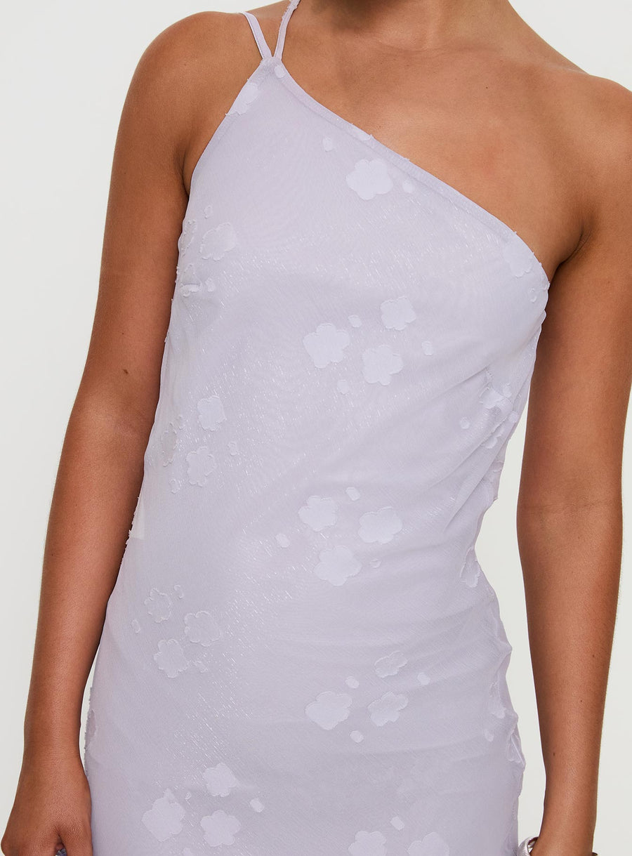 Jazmira One Shoulder Maxi Dress Lilac · photo 6