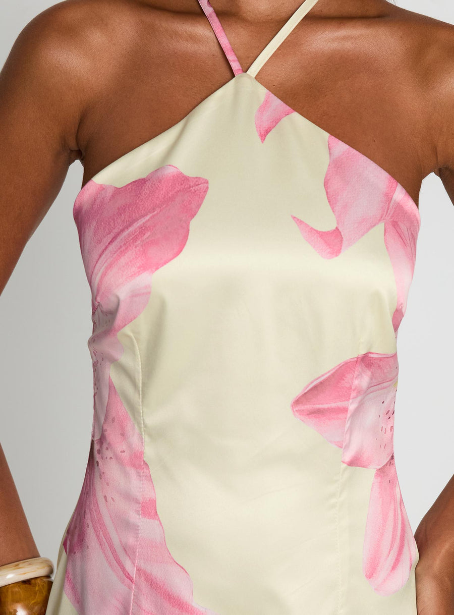 Gardens Of Eden Halter Mini Dress Multi · photo 6