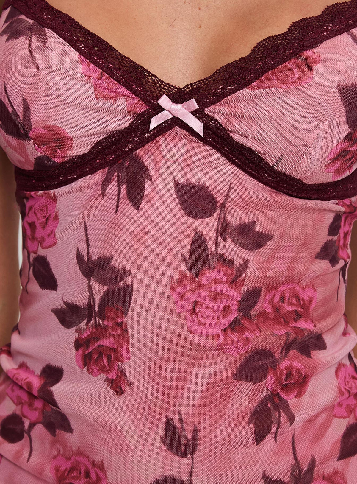 Claudelia Lace Mini Dress Floral