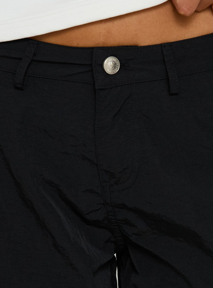 Hudsen Longline Nylon Cargo Shorts Black · photo 6