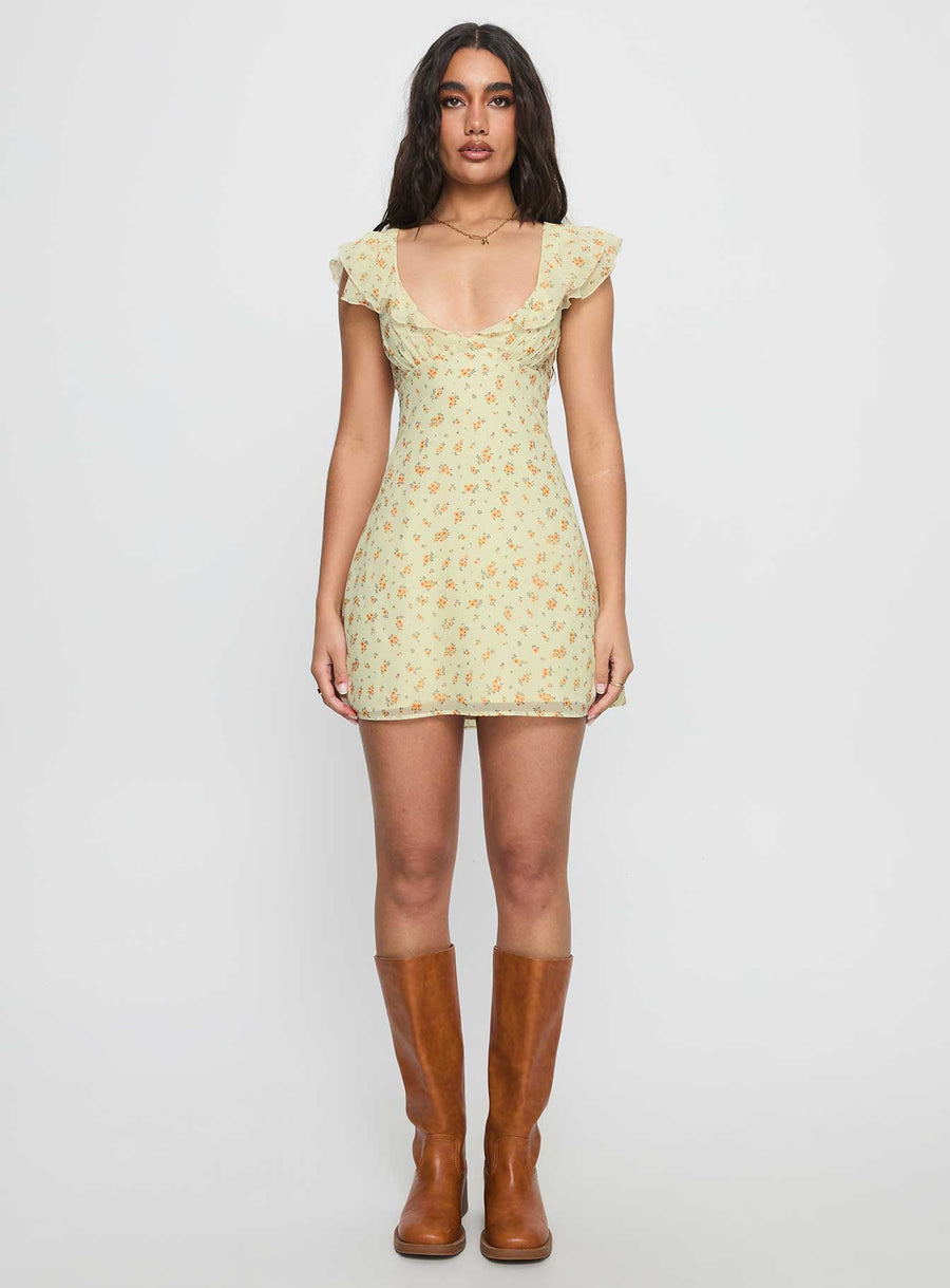 I Guess So Mini Dress Yellow Multi · photo 7