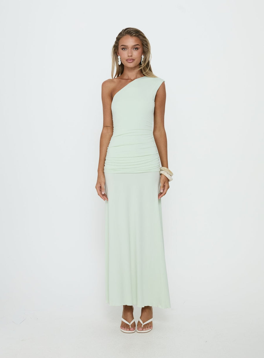 Gwenneth One Shoulder Maxi Dress Jelly Mint · photo 7