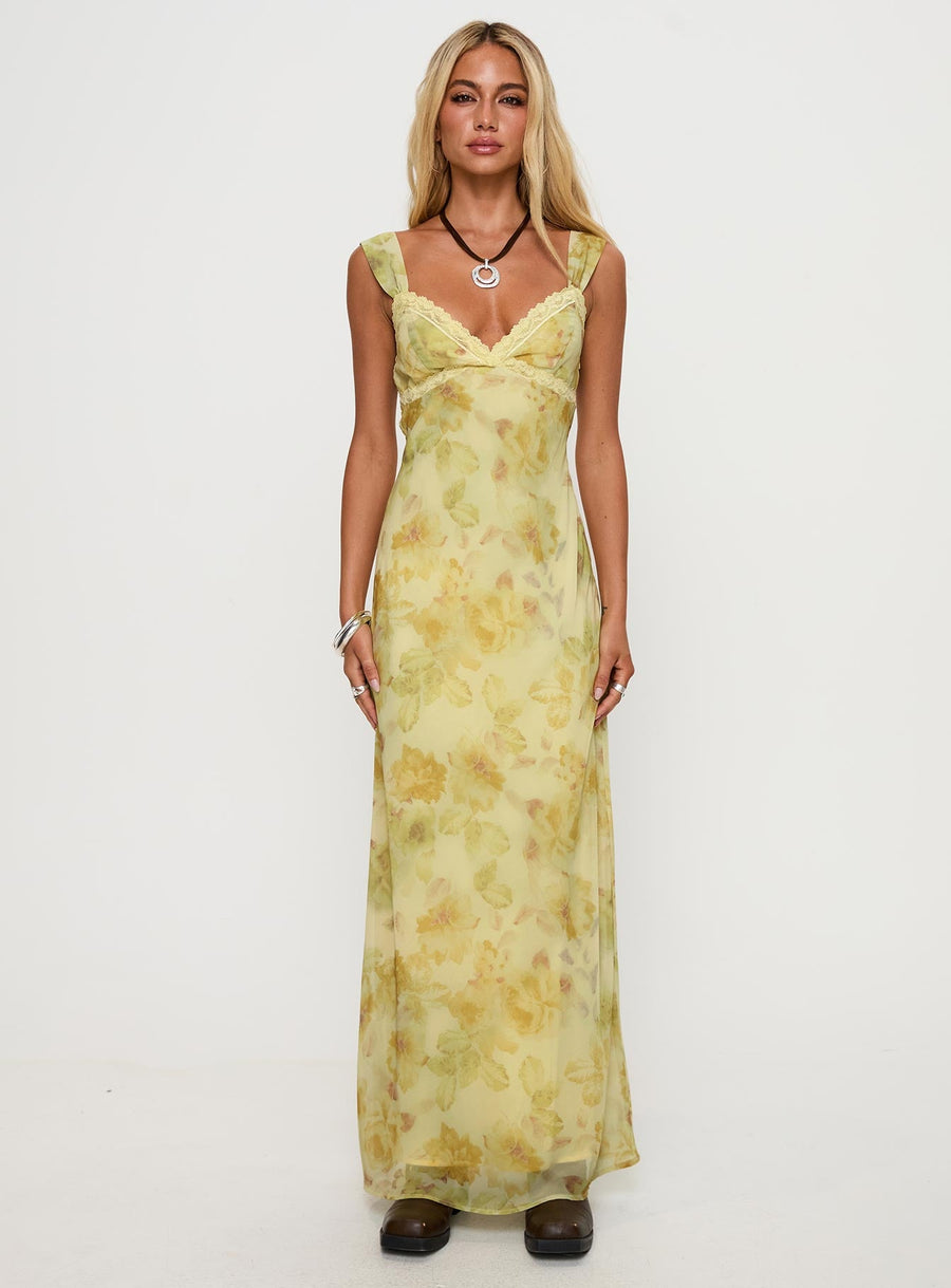 Fernwood Maxi Dress Yellow Multi · photo 7