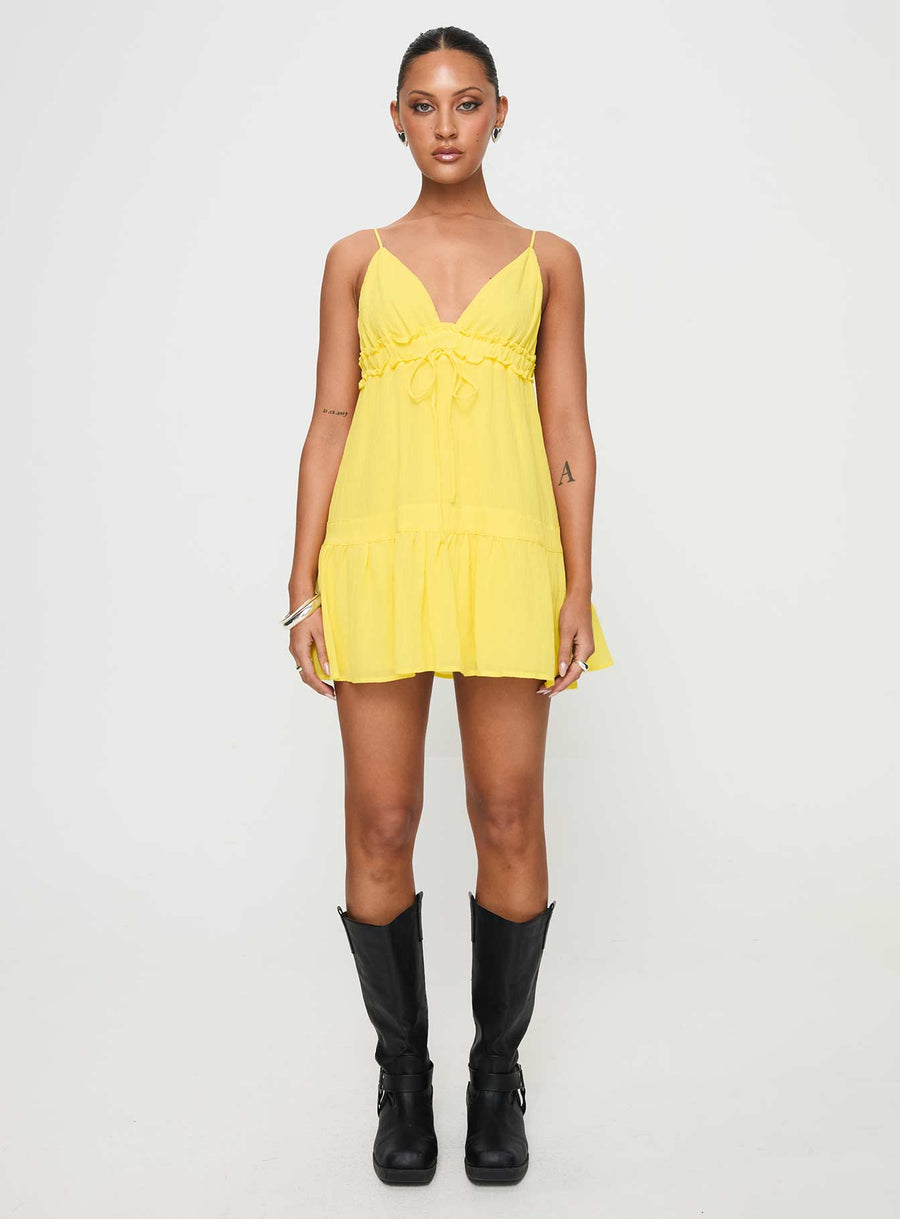 Dionne Mini Dress Lemon · photo 7