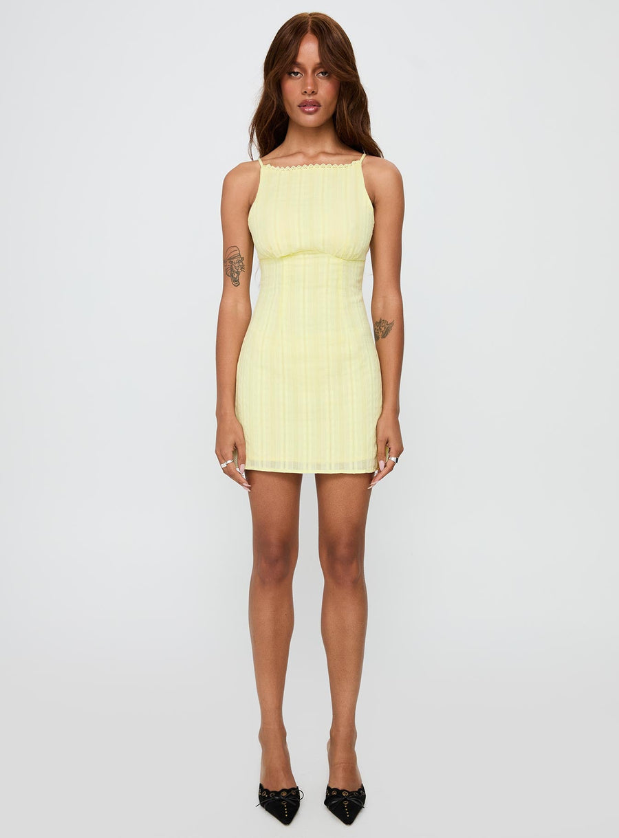 I Know Places Mini Dress Lemon · photo 6