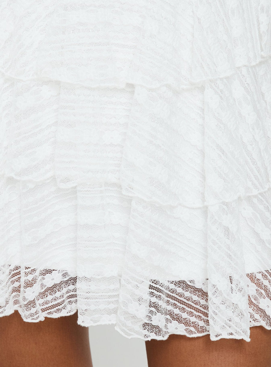 Emarie Strapless Mini Dress White · photo 7