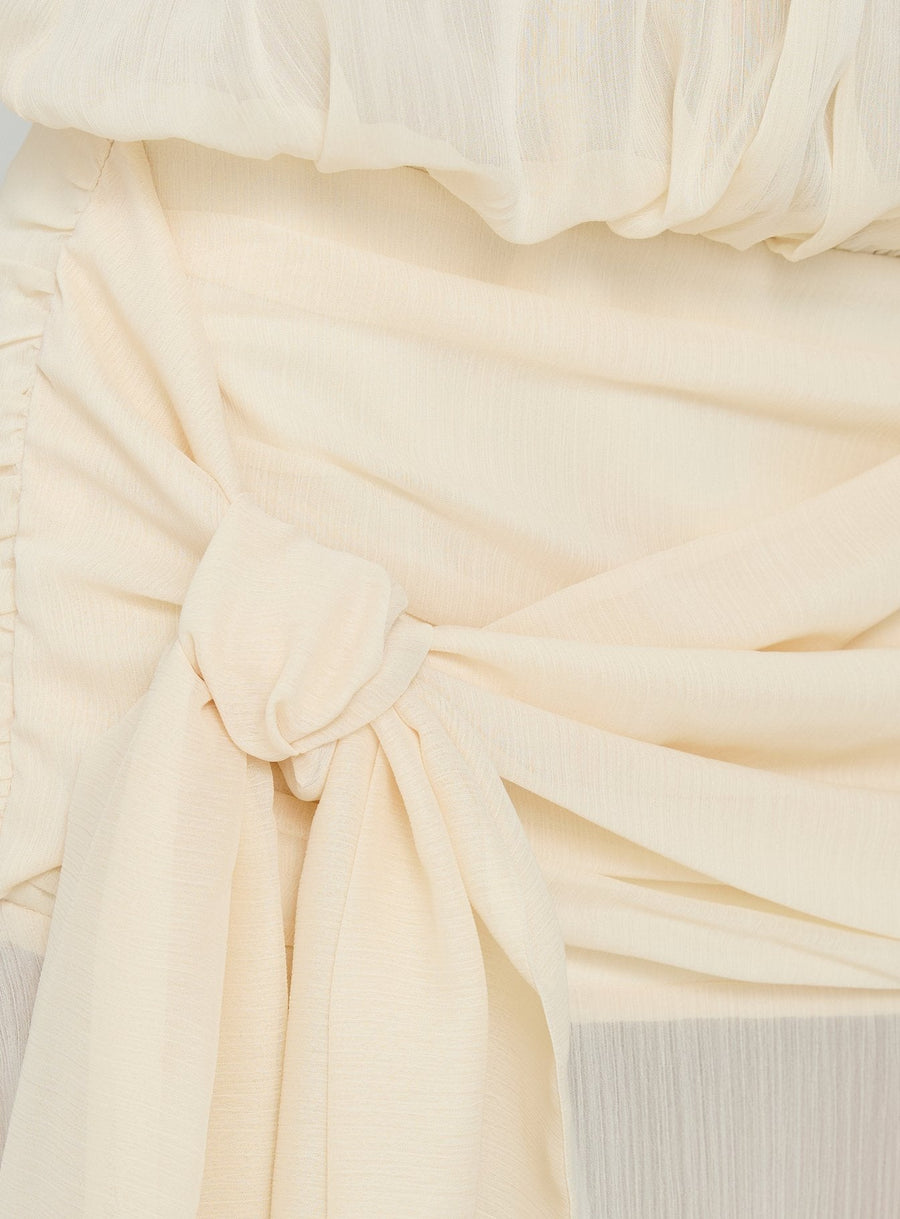 Faythe High Neck Maxi Dress Butter · photo 7
