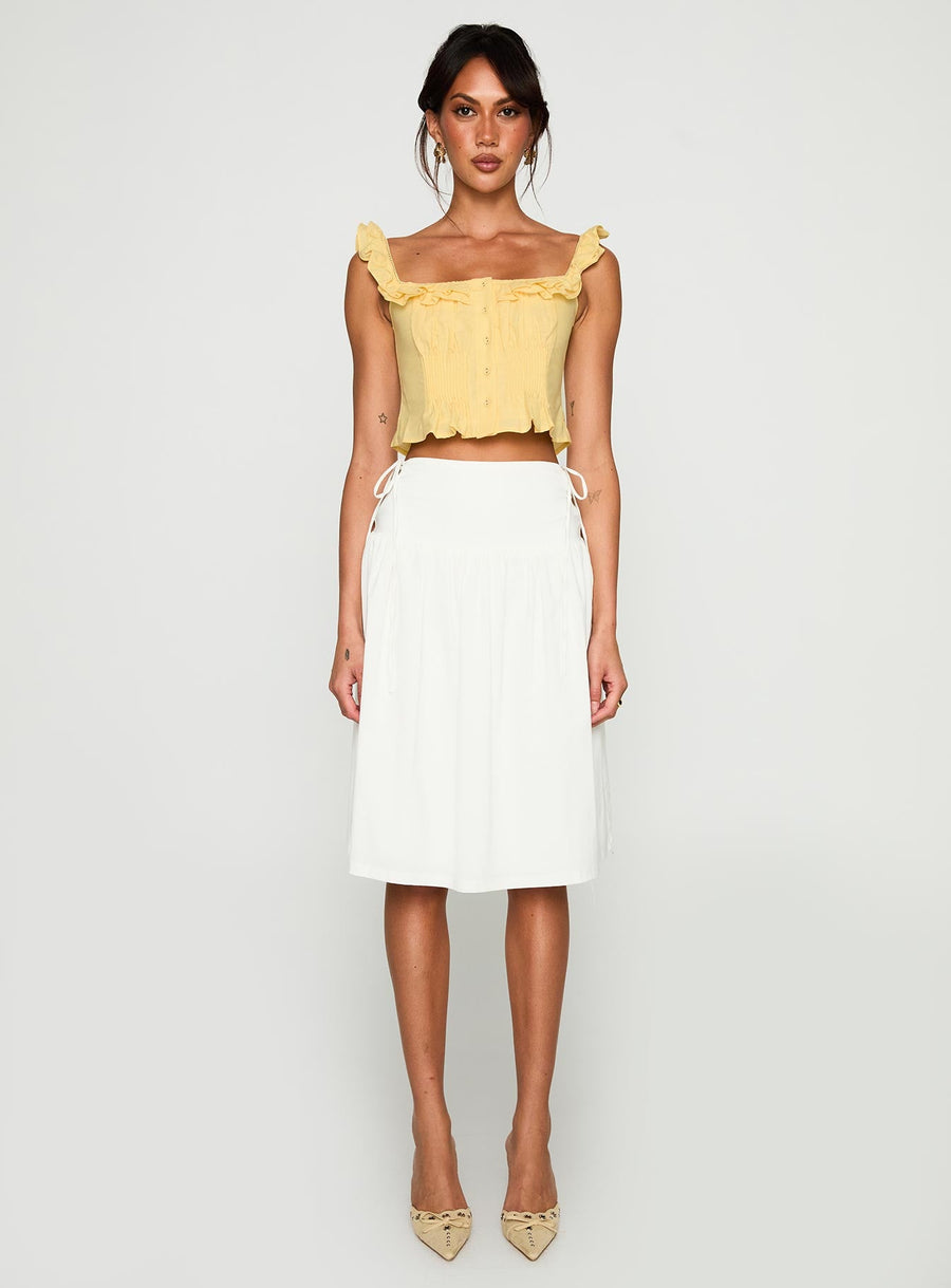 Isadoria Frill Top Yellow · photo 10
