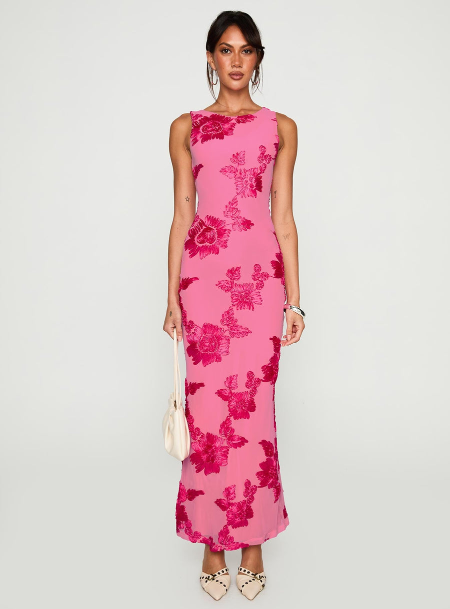 Fionna Floral Maxi Dress Pink · photo 6