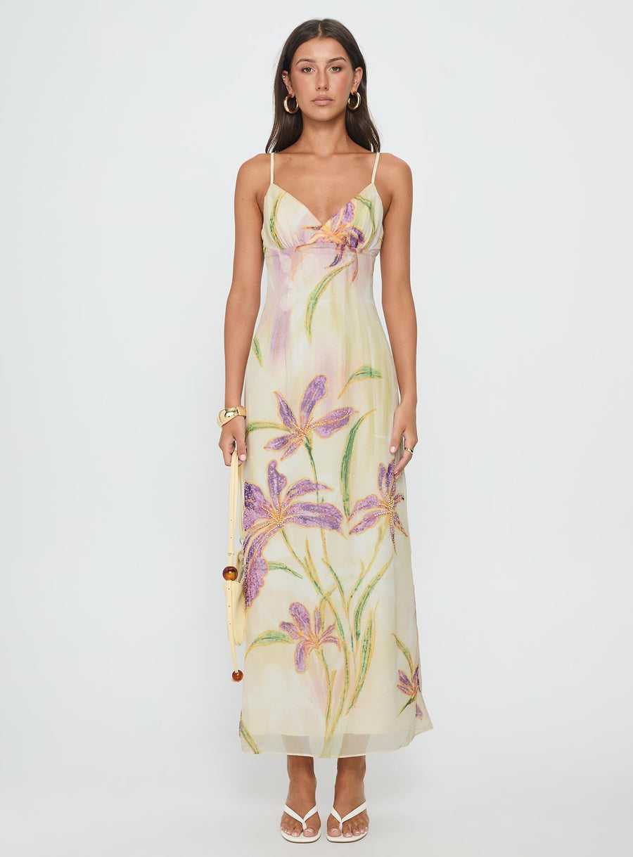 Isakaia Beaded Maxi Dress Floral / Multi · photo 7