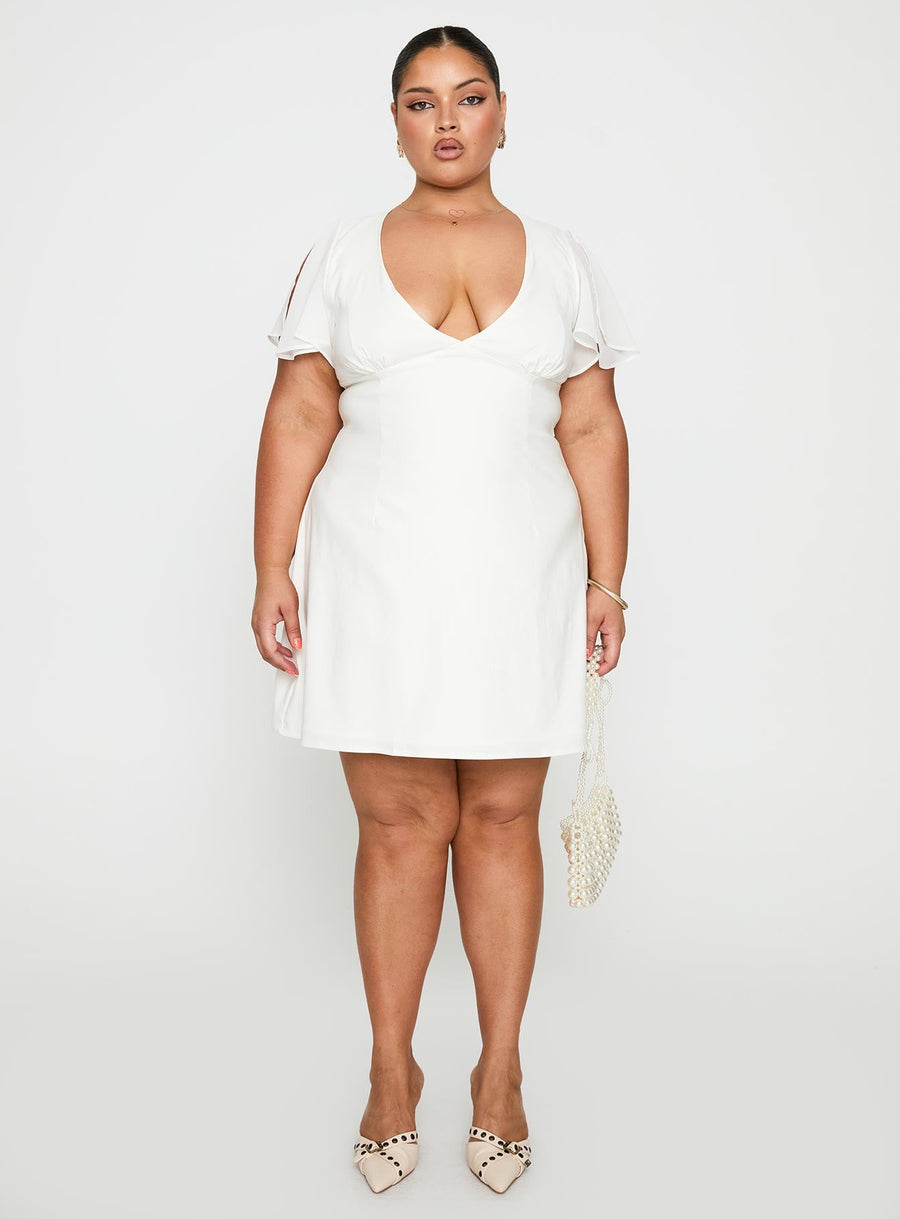 Florie Corset Mini Dress White Curve · photo 7