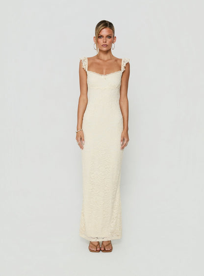 Beacall Maxi Dress Lemon