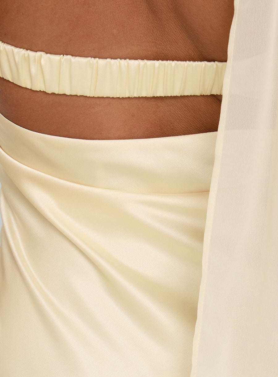 Irisie Strapless Scarf Maxi Dress Yellow · photo 7
