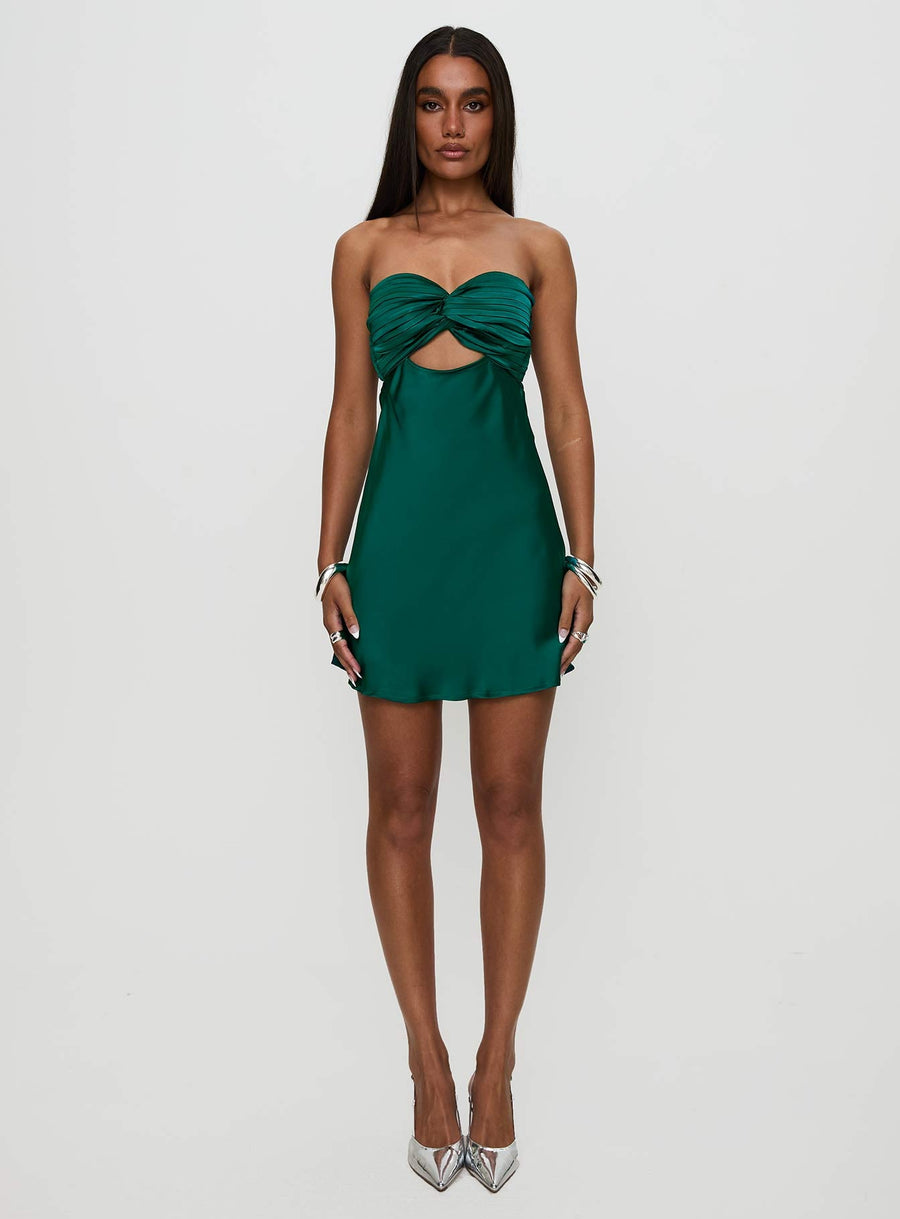 Faviola Mini Dress Emerald · photo 7