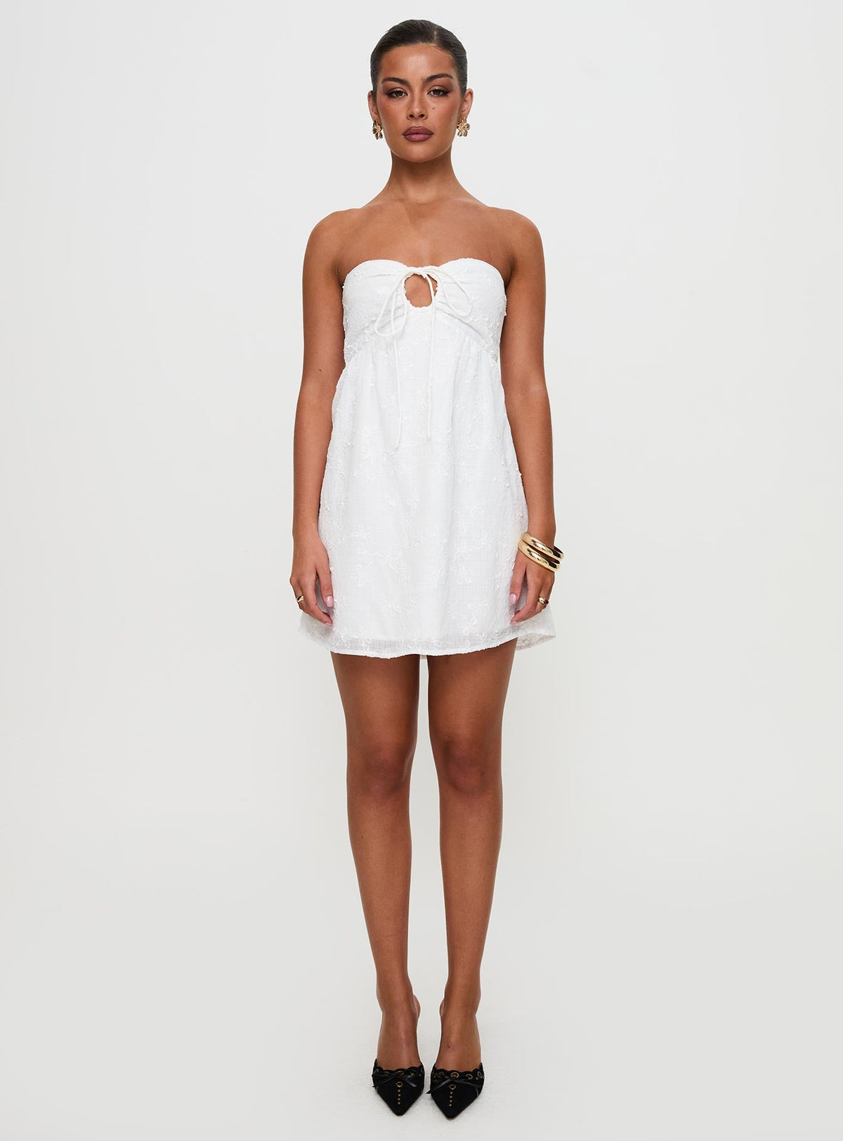 Rosenberg Strapless Mini Dress White