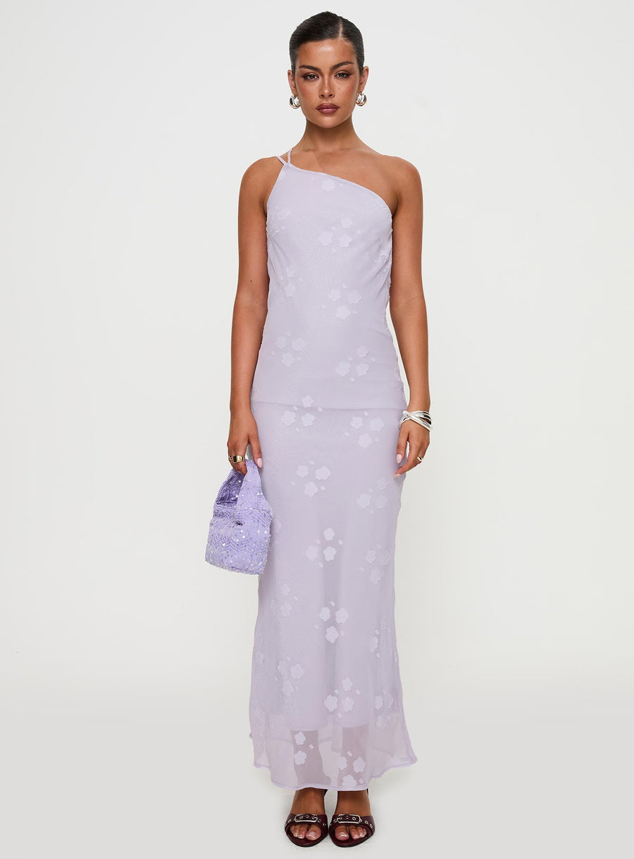 Jazmira One Shoulder Maxi Dress Lilac · photo 7