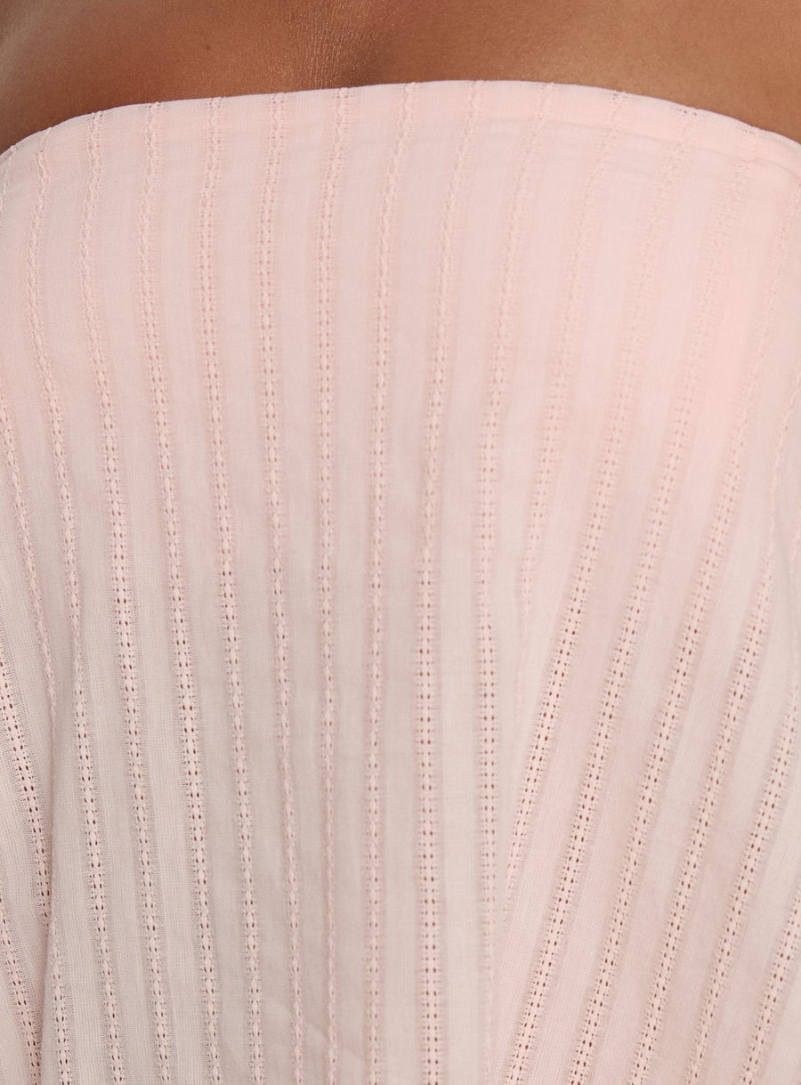 Gypsea Strapless Swing Mini Dress Light Pink · photo 7